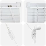 vidaXL Zavjesa za prozor sa zavjesama Ostalo Bijela 100 x 130 cm Aluminij | shoptok.hr