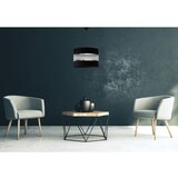  Luster na sajli HELEN 1xE27/15W/230V, prečnik 35 cm, crna/srebrna | Eponuda.com
