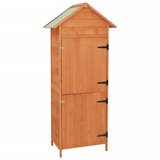 vidaXL Vrtna omara za shranjevanje 42,5x64x190 cm rjava | Shoptok.si