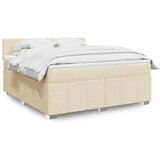 Maison Chic Box spring postelja - Vzmetna postelja z vzmetnico krem 180x200 cm blago SL4433, (21888562) | Shoptok.si