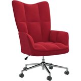  Stol za sproščanje vinsko rdeč žamet, (20935246) | Shoptok.si