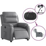  Električni naslonjač od umjetne kože sivi | shoptok.hr