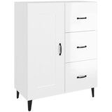 Maison Chic Komoda - Predalnik visok sijaj bela 69,5x34x90 cm inženirski les, (21722539) Cene