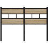  Uzglavlje boja hrasta sonome 120 cm željezo i konstruirano drvo | shoptok.hr