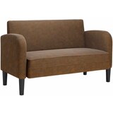 vidaXL Loveseat kavč rjava 110 cm umetno usnje, (21749674) | Shoptok.si