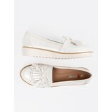 SEASTAR White lacquered loafers with a bow | ePonuda.com