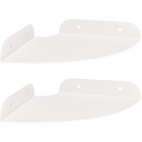  Lebdeća polica s policom s pohranom 2 pcs Bijeli 15 x 15 x 2 cm | shoptok.hr