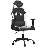  Gaming stol črno in belo umetno usnje | Shoptok.si