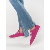 GOODIN Pink openwork sneakers made of natural leather | Shoptok.si