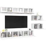 TV ormarići 8 kom bijeli od konstruiranog drva | shoptok.hr