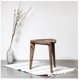 Meda furniture Drvena hoklica Jasen izdubljena L