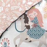 Douceur d intérieur Bijela/ružičasta pamučna dječja posteljina za krevet za jednu osobu 140x200 cm Lilibelle – | shoptok.hr