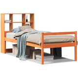  s regalom za knjige bez madraca 75 x 190 cm od borovine | shoptok.hr