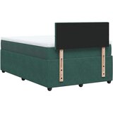 Box spring krevet s madracem tamnozeleni 120x200 cm baršunasti | shoptok.hr