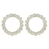 Victoria Cruz halo crystal gold mindjuše sa swarovski kristalima ( a4474-07dt ) Cene