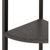 vidaXL 5-nadstropni kotni regal črn 45,5x31,5x180 cm | Shoptok.si