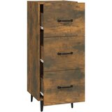  Komoda boja dimljenog hrasta 34 5x34x90 cm konstruirano drvo | shoptok.hr