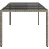  Stol za vrt Siva 250 x 100 x 75 cm poliratan | shoptok.hr