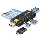 Čitač pametnih kartica AXAGON CRE-SMP2A USB 2.0 Pocket Reader | Eponuda.ba