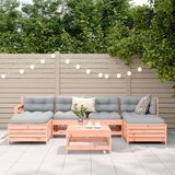  7-dijelni set vrtnih sofa od masivnog drva duglazije | shoptok.hr