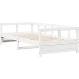 vidaXL Dnevna postelja bela 90x200 cm trdna borovina, (21322798) | Shoptok.si