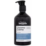 L´Oréal Paris Chroma Crème Professional Shampoo Blue Dyes šampon za svijetlosmeđu kosu za neutralizaciju narančastih tonova 500 ml za žene