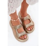 Boto Decorated Women's Platform Sandals Golden Jestella | ePonuda.com