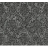 AS Creation Tapeta iz netkane tekstilije AS CREATION Secret Garden (črna, vzorec ornamenta, 10,05 x 0,53 m)