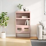 vidaXL Highboard Pink 68x39x123 cm Steel | Shoptok.si