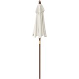  Vrtni suncobran s drvenim stupom boja pijeska 196 x 231 cm | Eponuda.com
