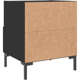 vidaXL Nočna omarica 2 kosa črna 40x35x47,5 cm inženirski les | Shoptok.si
