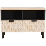 TV ormar Finš bijelog pranja 70 x 33 x 46 cm Čvrsto drvo manga | shoptok.hr