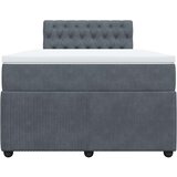  box spring s madracem tamnosivi 120 x 190 cm baršun | shoptok.hr