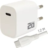 Polnilec s kablom USB-C v USB-C, hitri, 20W - PD202C+CC1.2M