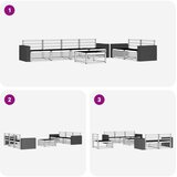  Set vanjskih sofa 7 kom. Prirodna Čvrsto drvo akacije | shoptok.hr