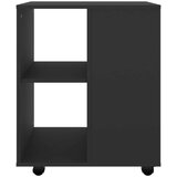 vidaXL Ormarić s kotačima crni 60 x 53 x 72 cm od iverice | shoptok.hr