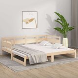  Dnevni krevet na izvlačenje masivna borovina 2x(80x200) cm | shoptok.hr