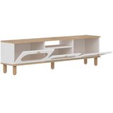 Hanah home tv polica bohem sapphire oak white | ePonuda.com