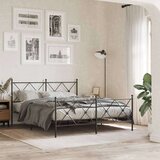 vidaXL Metalno uzglavlje crno 150 cm | shoptok.hr