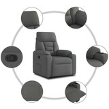 vidaXL Naslanjač iz temno sivega blaga | Shoptok.si