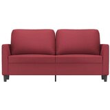  Dvosjed od tkanine crvena boja vina 140 cm umjetne kože | shoptok.hr