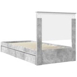  Krevet s od storage Betonski sivi 90 x 190 cm Konstruirano drvo | shoptok.hr