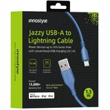 Innostyle JAZZY USB LIGHTNING MFI KABEL ZA HITRO POLNJENJE ZA IPHONE KEVLAR 2M MODRA, (21748092) | Shoptok.si