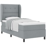 vidaXL Box Spring Krevet s Madracem Svjetlosiva 80x200 cm Tkanina Cijene
