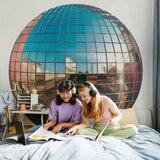  Okrugla fototapeta - Platinum disco ball 180x180 | shoptok.hr