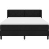  Krevet s opruga kutije s uzglavljem Crna 200 x 140 cm tkanina | shoptok.hr