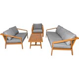 Aluminijska vrtna garnitura 2 sofe + fotelja + stol | shoptok.hr