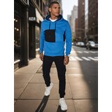 DStreet Bluza męska z kapturem niebieska | shoptok.hr