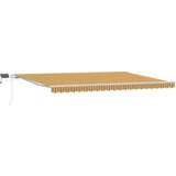 vidaXL Ručna uvlačiva tenda s LED višebojnim prugama 500x300 cm | shoptok.hr