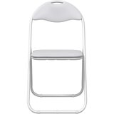  Sklopiva stolica 8 pcs Bijeli 48 x 43,5 x 81 cm Lažna koža | shoptok.hr